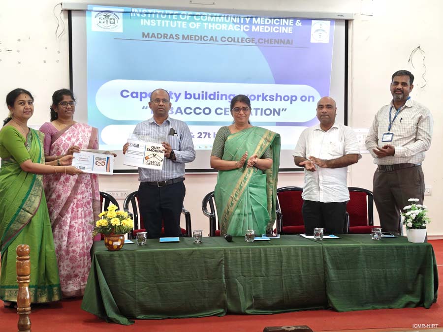 Capacity Building Workshop on Tobacco Cessation for students and technicians of Madras Medical College