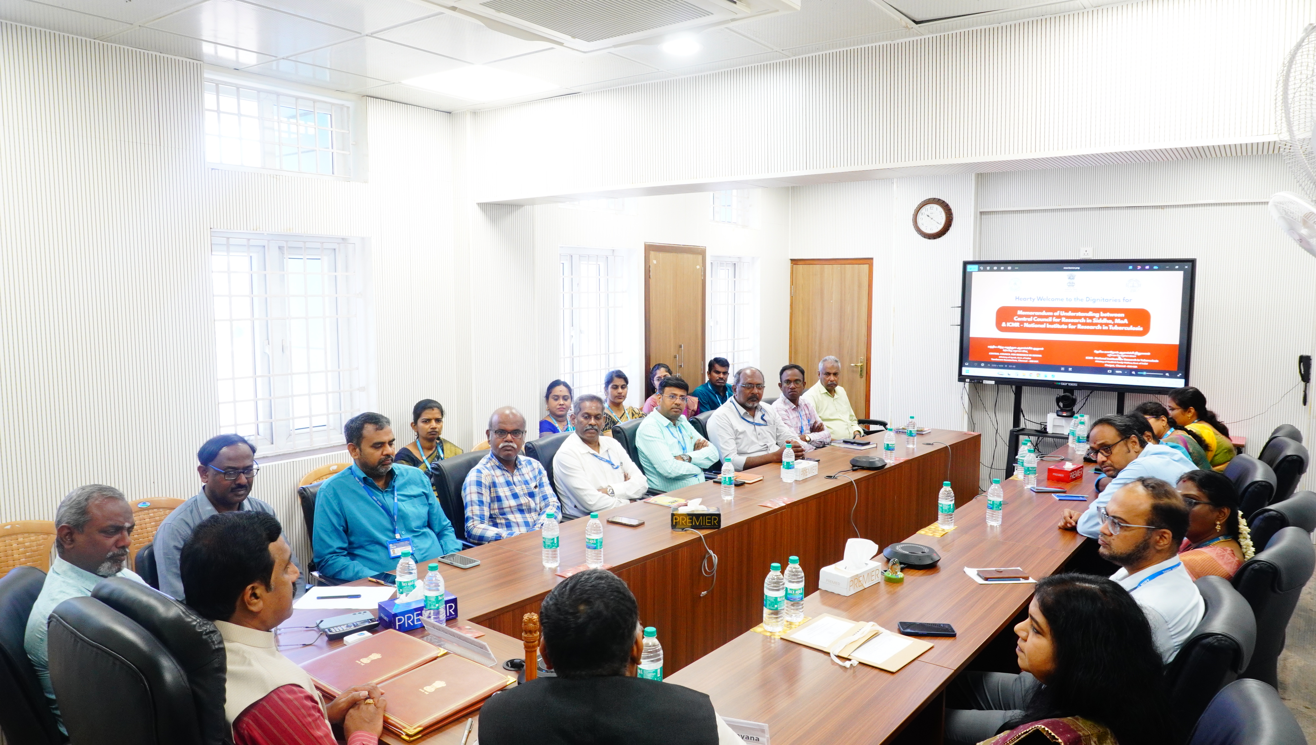 Signing of MoU between ICMR-NIRT and CCRS: Promotion of Collaborative Research for TB Elimination through Siddha Integration  19th May, 2026