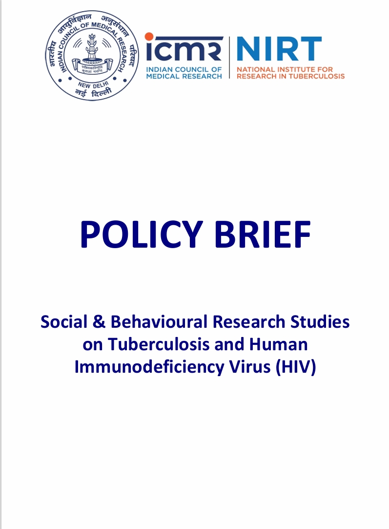 Social & Behavioural Research Studies  on Tuberculosis and Human  Immunodeficiency Virus (HIV)