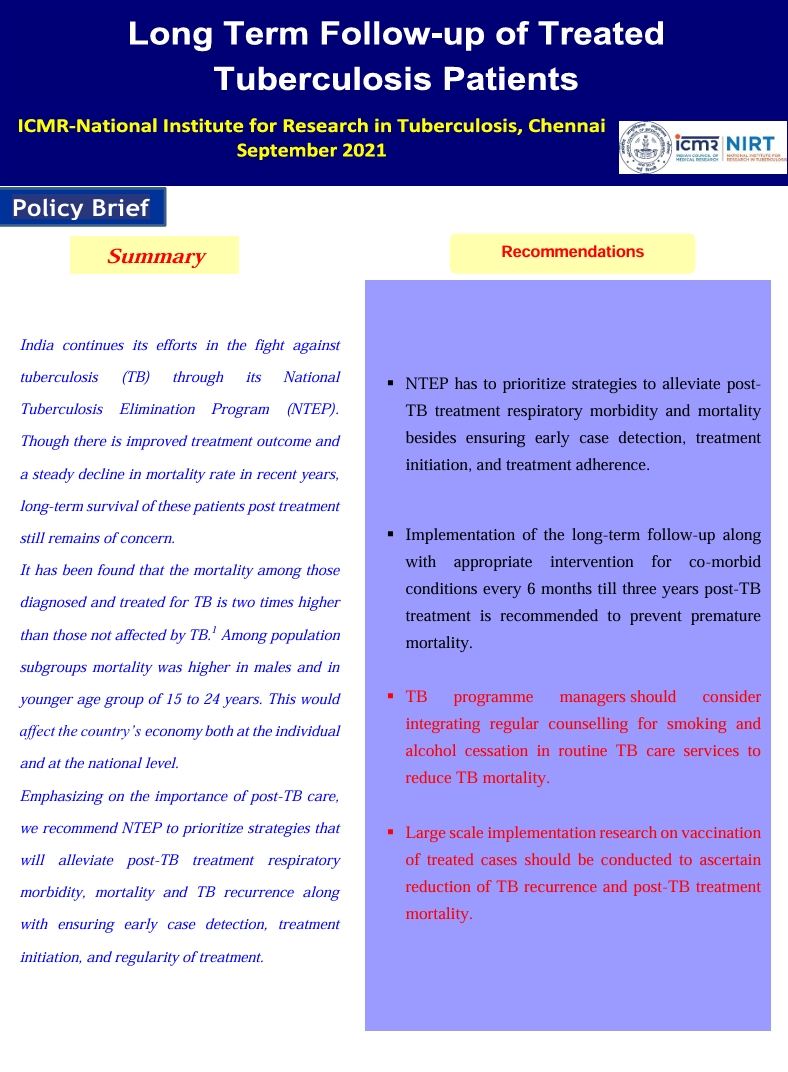Long Term Follow-up of Treated Tuberculosis Patients